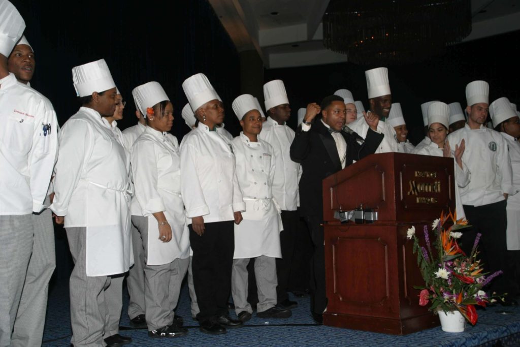 Alex Askew President of TheBCA with participating students at Gala 2005